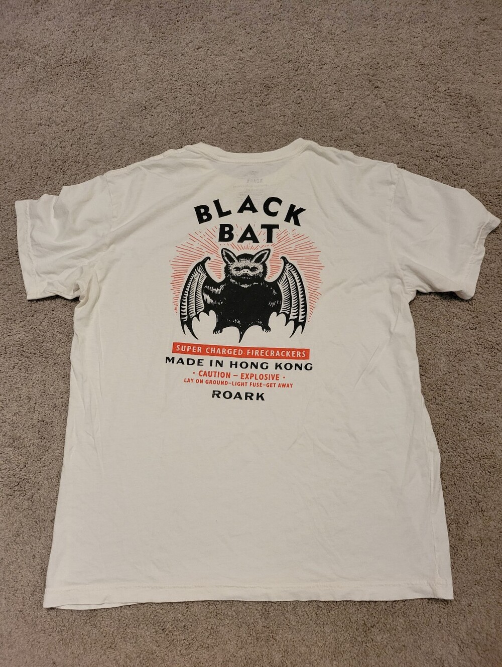 Roark Black Bat Graphic Tee T-Shirt